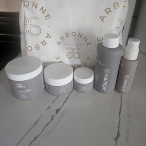 Arbonne Gray and White Skincare Collection